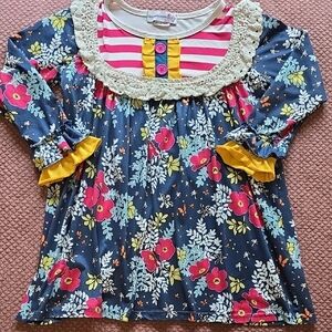 Adorable Sweetness Floral Girls Top